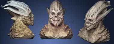 3D мадэль Голова инопланетянина (1) (STL)